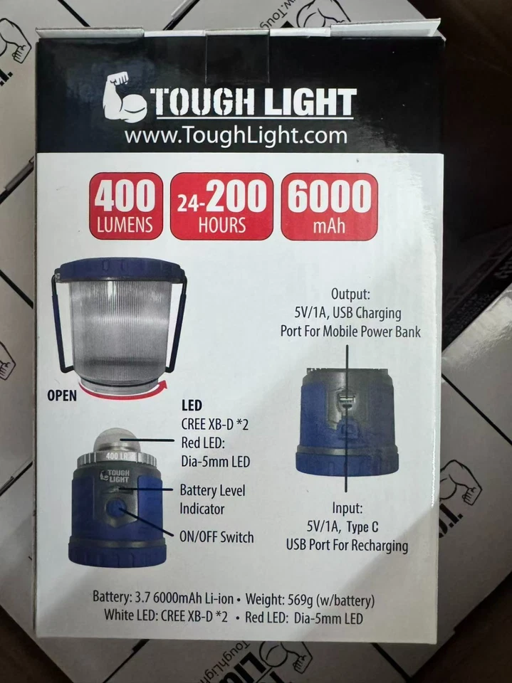 Tough Light Rechargeable LED Lantern, 400-LR Lumens LED Lantern - Image 4 of 4