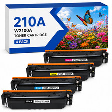 4 Pack W2100A 210A Toner With Chip for HP 4201dn 4201dw MFP 4301fdn 4301fdw