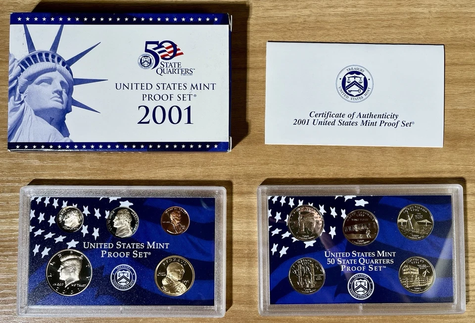 1999-2009-S Run 11 Clad Proof Sets 50 State Quarters, Territories, Collector Box - Image 4 of 4