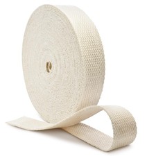 Natural Cotton Webbing Straps 1 Inch Wide 12 Yards Webbing for Bags Cotton