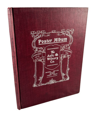 The Ault & Wiborg Poster Album 1878-1891 Hardcover Book , 1902 1st Edition Rare