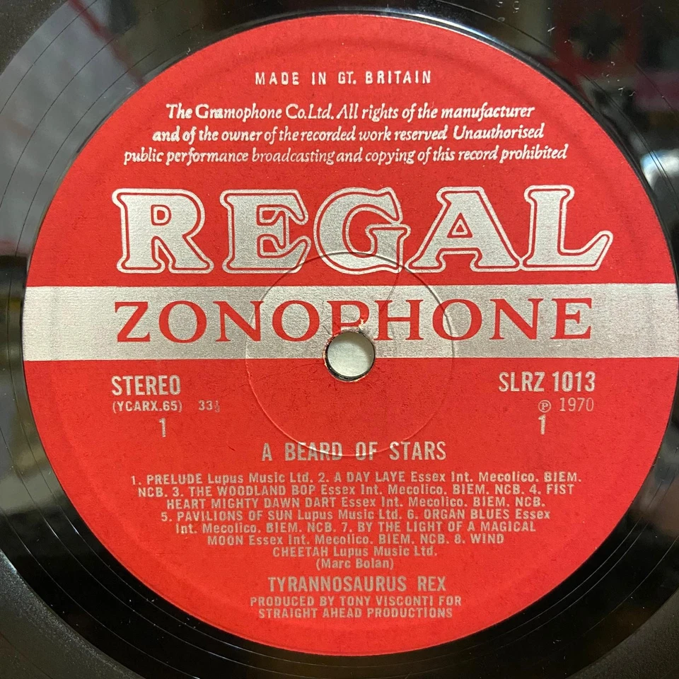 Tyrannosaurus Rex Beard Of Stars T.Rex LP 1st Press 1970 Regal Zonophone Insert - Image 4 of 4