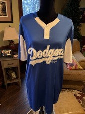 Majestic Dodgers Shirt Sz L Cool Baseball