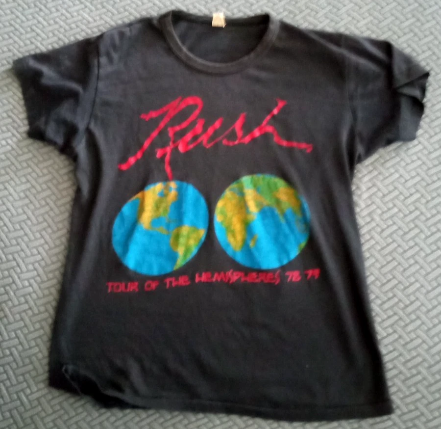 Rush American Tour 1977 A Farewell To Kings - Camiseta Oficial Para Hombre, Unisex, Talla XL, Color Negro, Negro