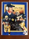 Lou Holtz Tim Brown Rocket Ismail Signed 8x10 Notre Dame Football Beckett