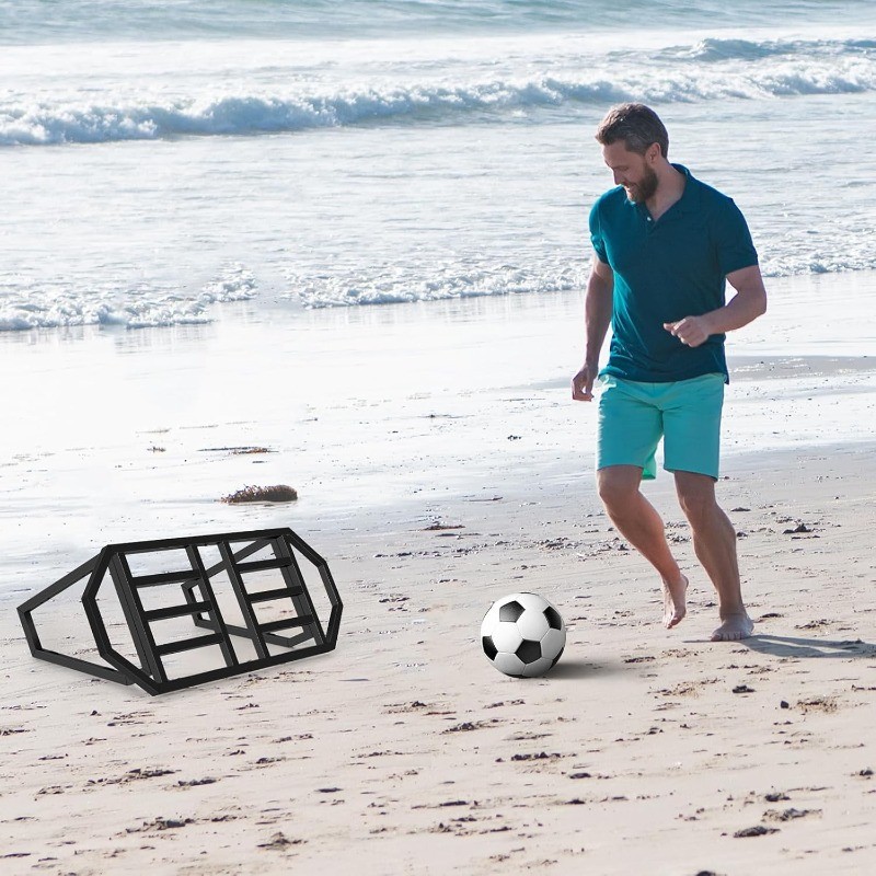 2 Adjustable Angles Soccer Rebounder Board for Ball Passing & Reaction Training