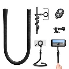 Soporte flexible para teléfono K&F CONCEPT con tornillo de 1/4 y adaptador de cámara de acción para GoPro