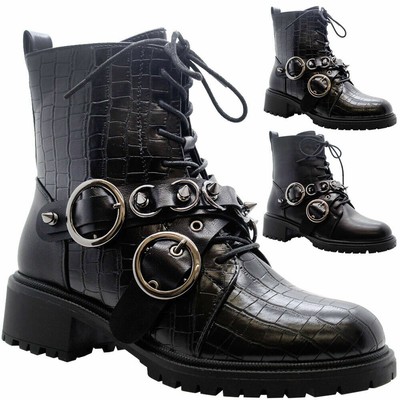 spiked biker boots