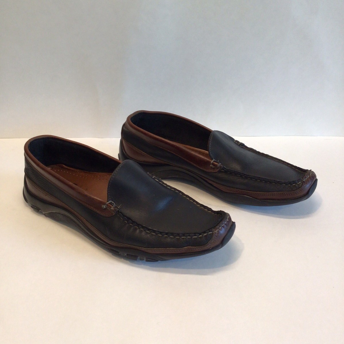 Allen Edmonds Boulder Driving Shoes‎ Mens 9.5 D Brown Leather Stitched Moccasin Allen Edmonds Men main image 2