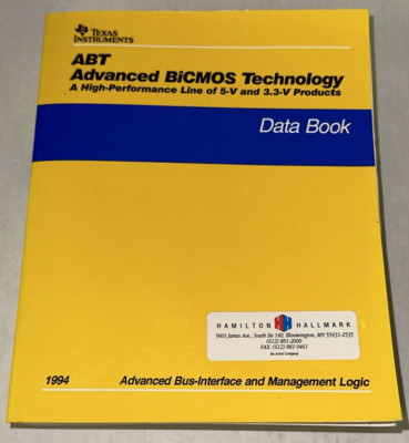 Texas Instruments Data Book ABT Advanced BiCMOS Logic Technology Manual 1994