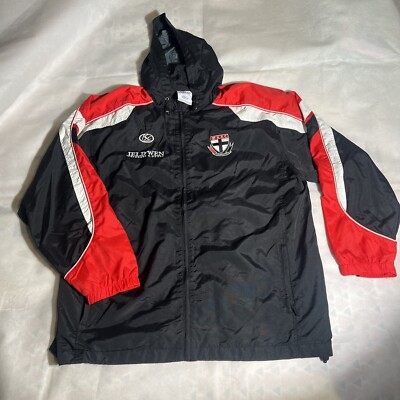 St Kilda Saints Jacket Hooded Wet Weather Spray Men's Size 2XL Official AFL