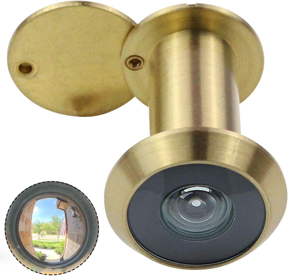 Peep Holes for Door Solid Brass 200-Degree Door Viewer Peephole