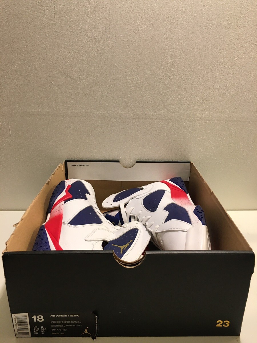 New Air Jordan VII 7 Olympic USA Tinker Alternate White Size New Air Jordan VII 7 Olympic USA Tinker Alternate White Size