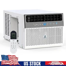6000/8000 BTU Window Air Conditioner Quiet Wi-Fi Enabled ,AC Unit w/Remote 115V