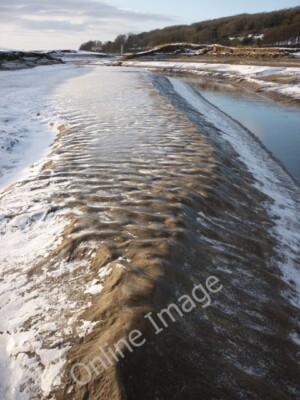 Photo 6x4 Mud bank, Quicksand Pool Silverdale Green The exposed mud was c c2010