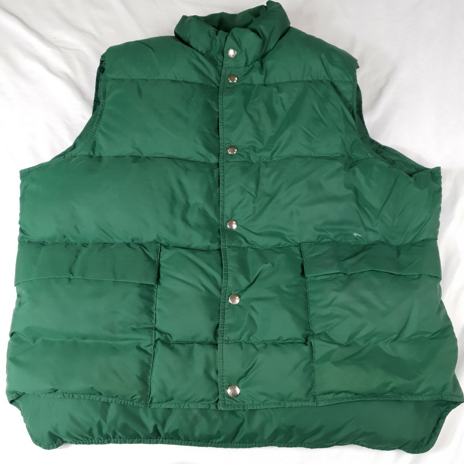 Green Puffer Vest Jacket Size 
