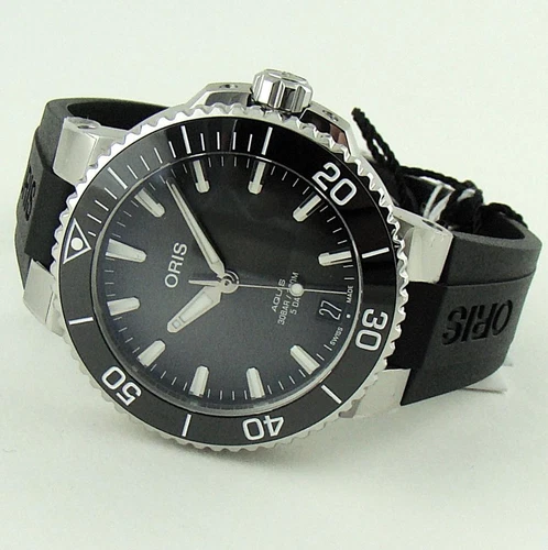 New 2025 Oris Aquis Date Black Dial Rubber 41mm 01 400 7769 4154-07 4 22 74FC