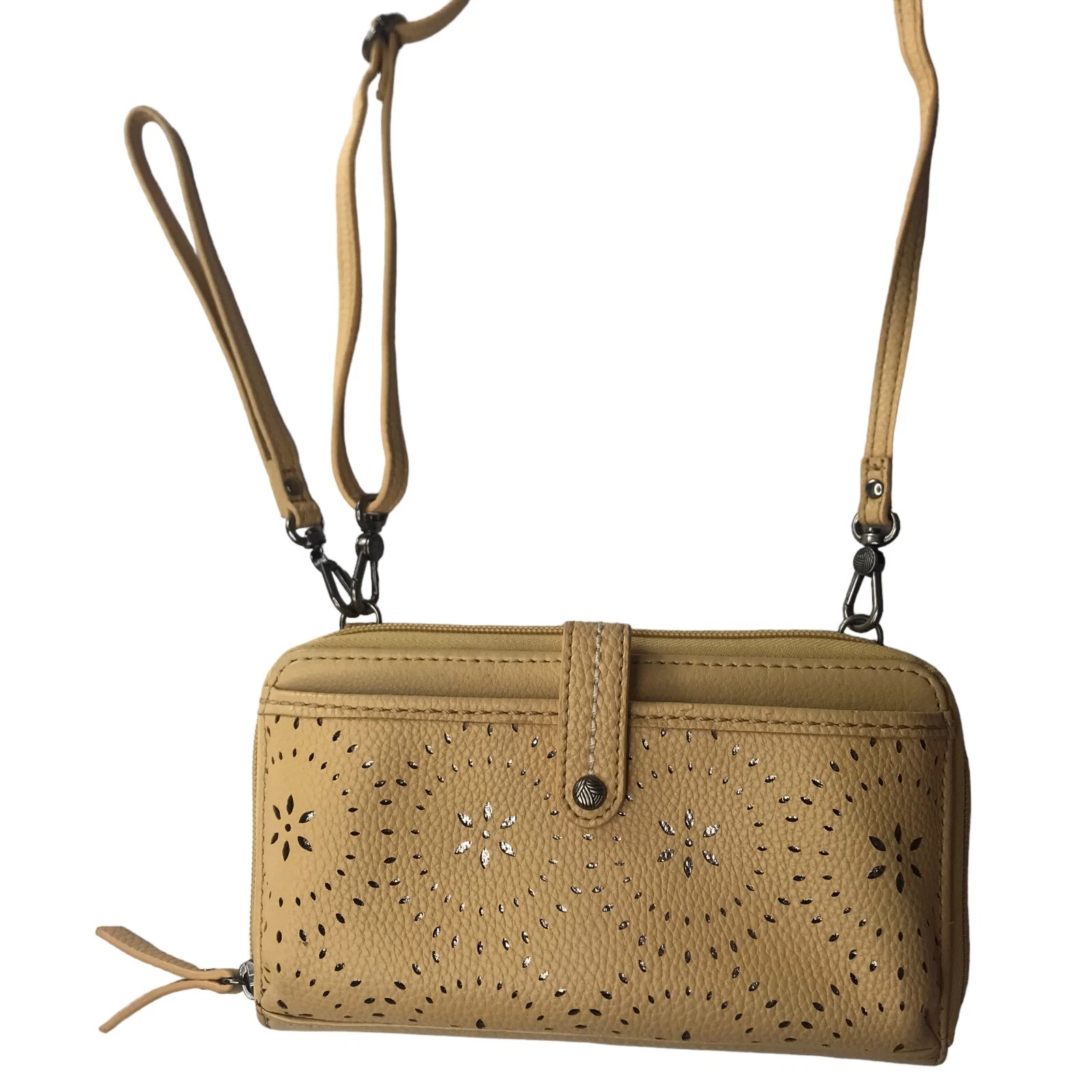 Borsa a tracolla The Sak in pelle cerniera continentale cinturino rimovibile marrone chiaro