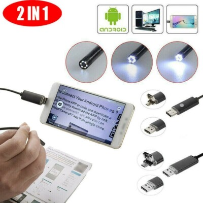 USB Endoskop F��r And -roid/PC F��r Mobiltelefon Inspektionskamera Mikro