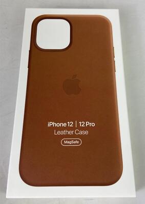 Genuine / Official Apple iPhone 12 / 12 Pro Leather MagSafe Case