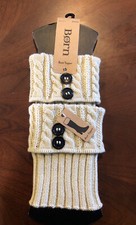 BORN Crocheted Knitted Boot Topper Leg Warmer One Size