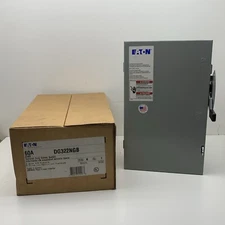 Eaton DG322NGB Fusible General Duty Safety Switch 60A 240VAC 3-Phase/Pole 4-Wire