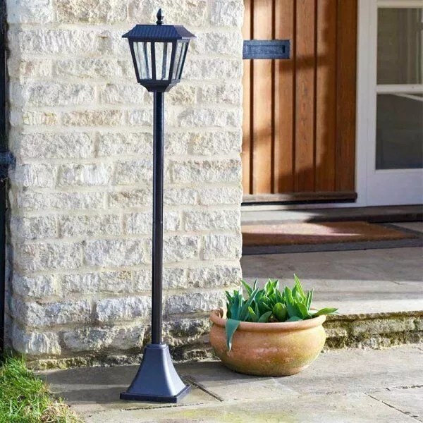 Solar victorian on sale lamp post