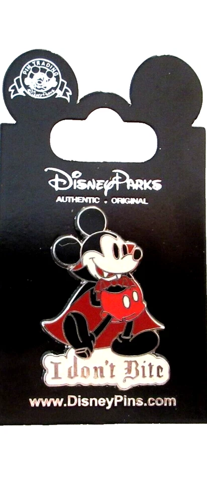 迪士尼 2009 年米奇老鼠我不咬吸血鬼并不那么可怕万圣节徽章- #72104 — 第 4/4 张图片
