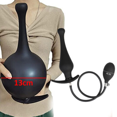 alte frauen mit dildo ANOS RC Inflatable Butt Plug Analplug mit Vibration Schwarz ⌀ 6,2 cm, 45,80  € main image 0