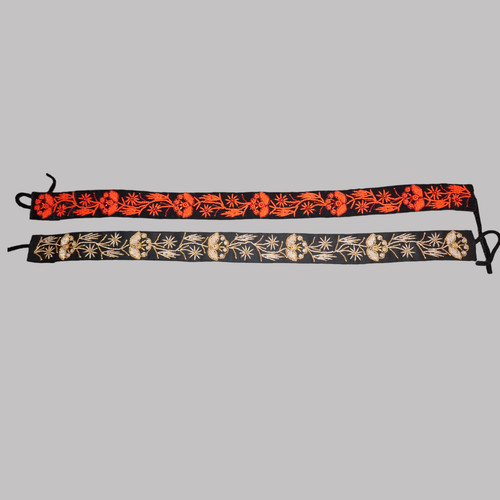 Vintage Womens Brass Turkish 32 Inches Belt Velvet Lining Handmade Hook Closue Vintage Turkish Belt Womens Brass 32 Inches Velvet Lining  main image 3