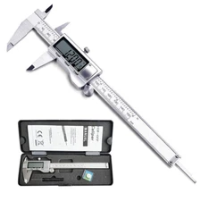 Digital Caliper, Caliper Measuring Tool with Stainless Steel, Electronic Microme