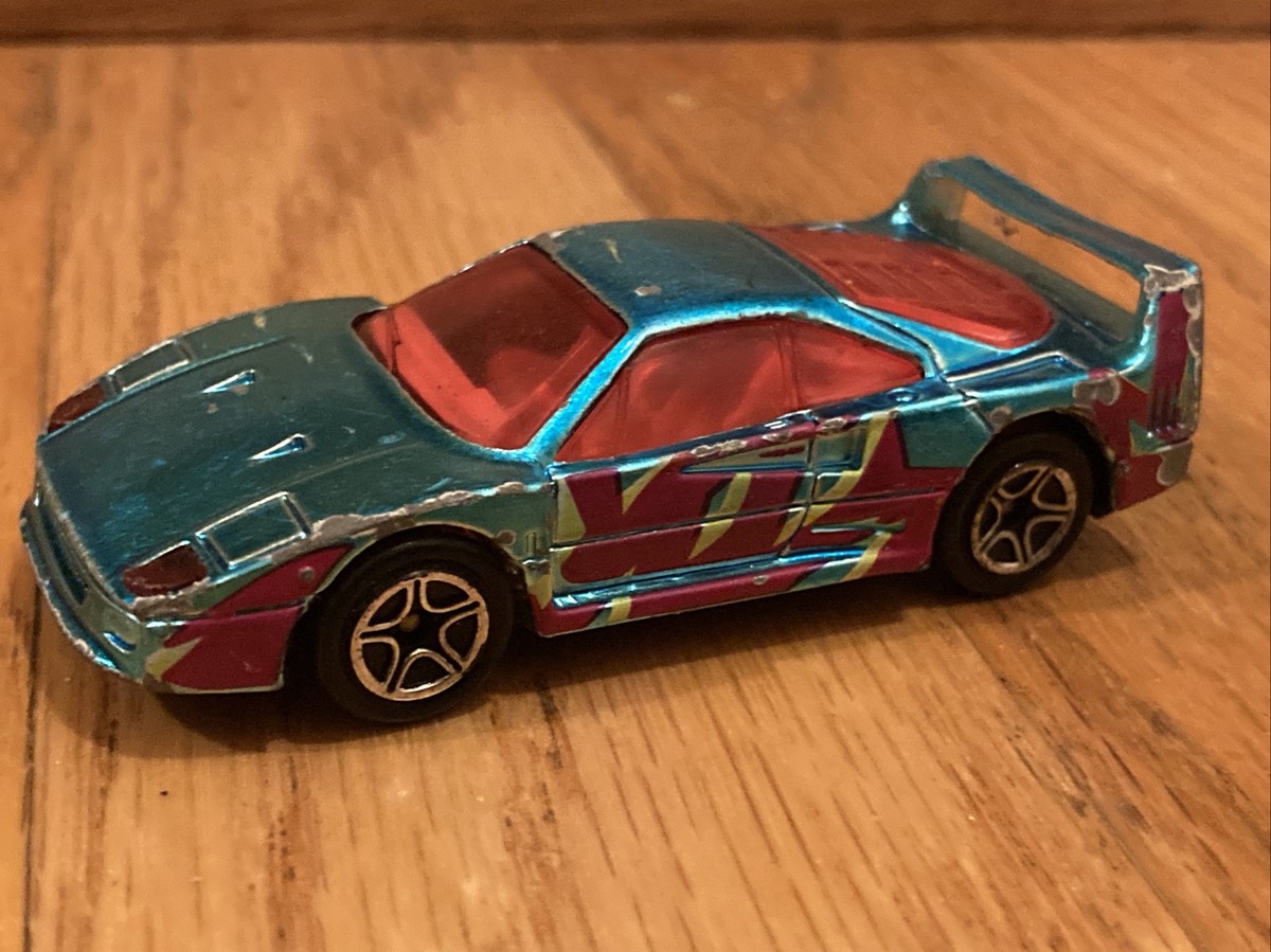 Ferrari F-40 Blue Chrome Matchbox MBX Loose Rare Vintage | eBay