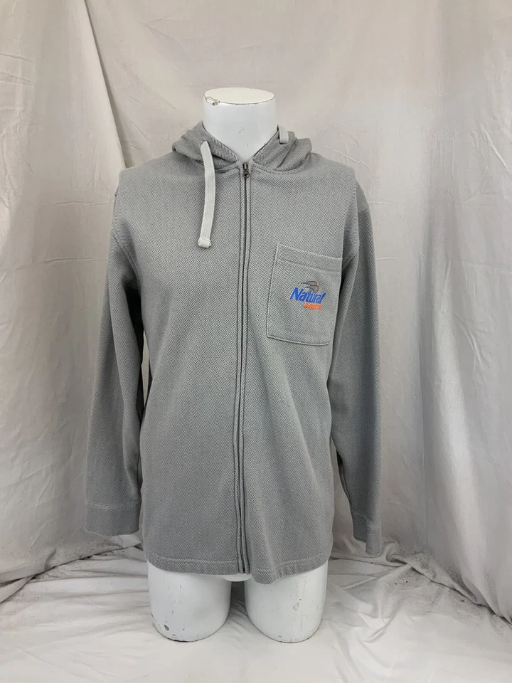 Chaqueta Natural Lite Ouray L Gris Algodón Manga Larga Poli Cremallera LNWOT YGI T1-127 Foto 2 de 4