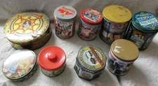 Lot Of Assorted Tins, Variety Of Brands, Great For Decor Or Storage