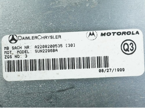 2000 - 2002 Mercedes S Class W220 Voice Telephone Control Module 109182197 Oem - Picture 12 of 12