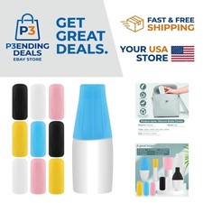 10-Pack Multicolor Silicone Travel Bottle Covers - Leak-Proof  Reusable