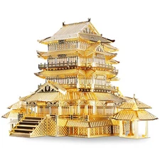 3D Metal Puzzle for Adults, Tengwang Pavilion Metal Model Kit, Chinese Famous...