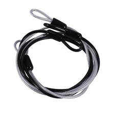 100CM/3.3Ft Long Travel Security Cable Lock,Braided Steel Coated Safety2132