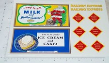 Buddy L Wood WWII Era Railway Express Truck Sticker Set BL-142