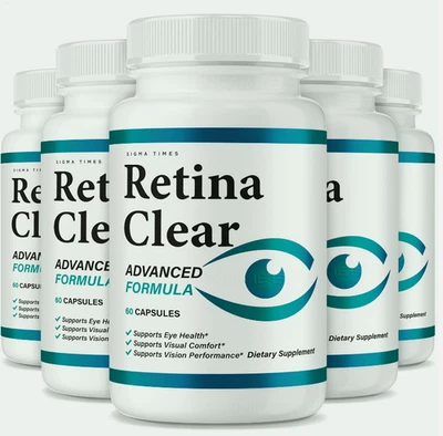 (5 Pack) Retina Clear – Retina Clear Capsules for Eyes