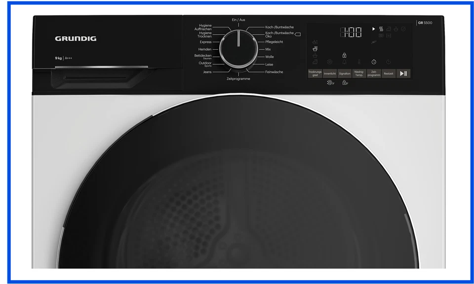 GRUNDIG Wäschetrockner Trockner Frontlader GT55924F14 Wärmepumpentrockner 9 kg - Bild 4 von 4