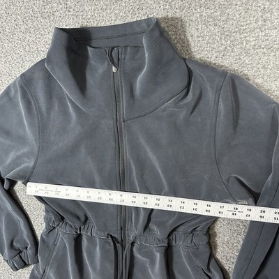 Lululemon Softstreme Cinch-Waist Full-Zip Jacket Dark Gray Women's