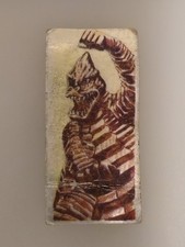 Vintage Japanese Menko Card Red King Kaiju Monster Ultraman Rocket Car Game