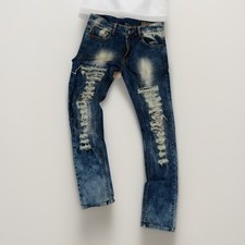 Mens Distressed Fashion Stylish Skinny Jeans Fits 30 Waist