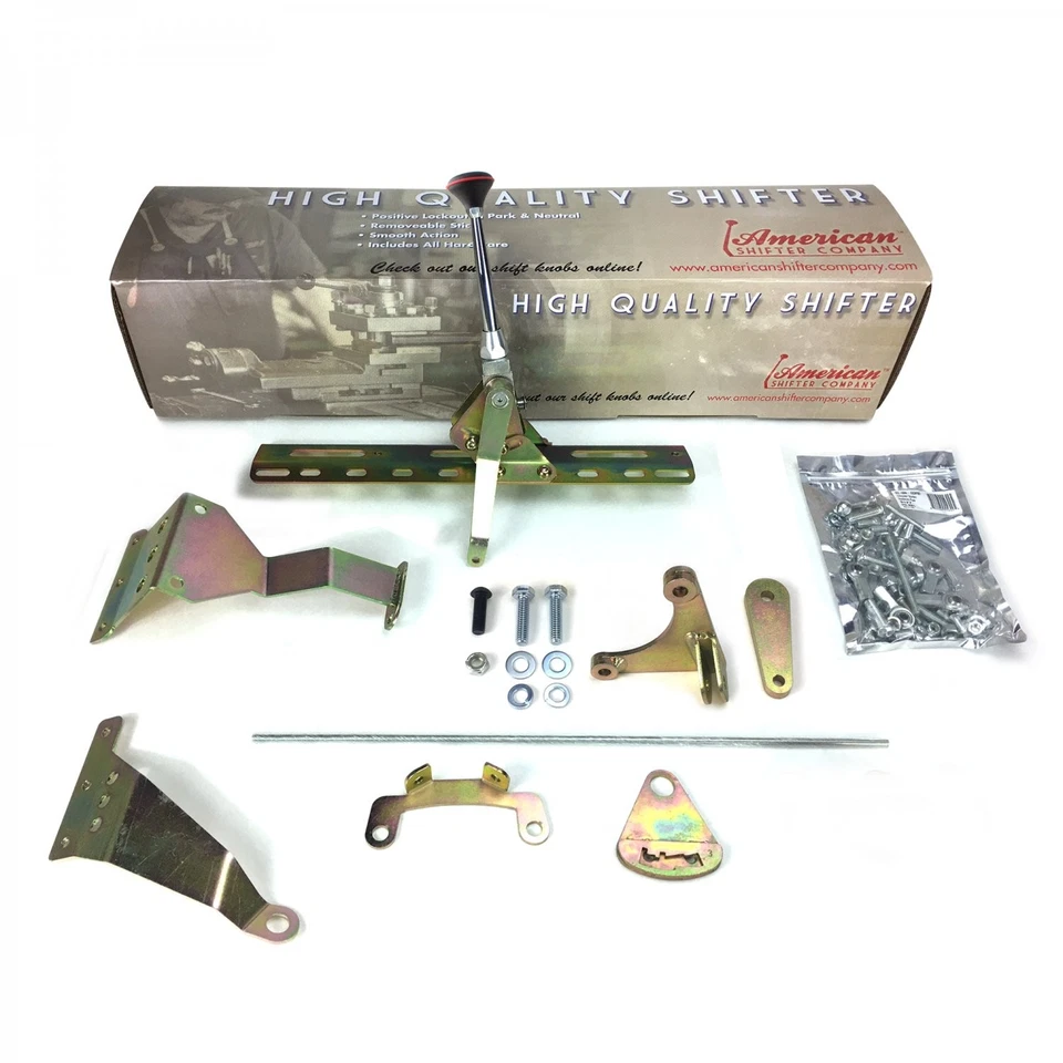 Push Button Transmission Shifter Kit with 6 Chrome Arm for Chrysler 904 - Image 2 of 4