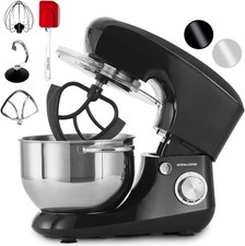 5.5L Stand Mixer Andrew James 800W Food Mixer, Dough Hook, Flexibeater, Whisk