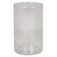 INNA-GLAS Blumenvase Aus Glas Zylinder Sanya Ocean, Recycelt, Klar, 20Cm, Ø12Cm