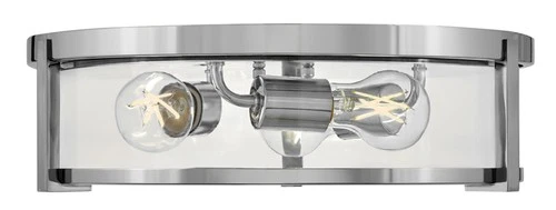 Hinkley Lighting 3243 Lowell 3 Light 16"W Flush Mount Drum - Bronze - Picture 3 of 12