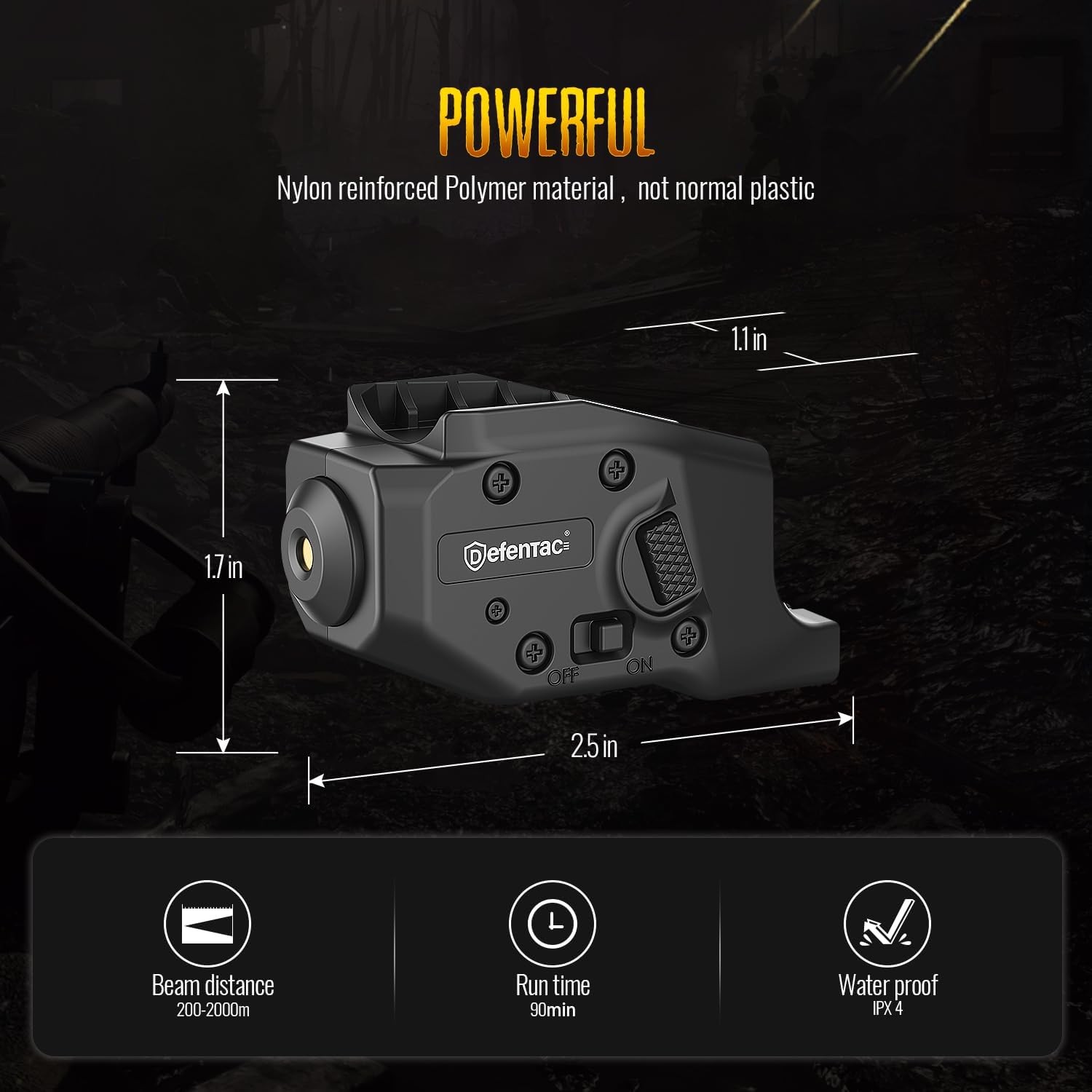 Green Laser Sight Is Exclusive Compatible with Glock G26/G27/G28/G33/G39 Only, M