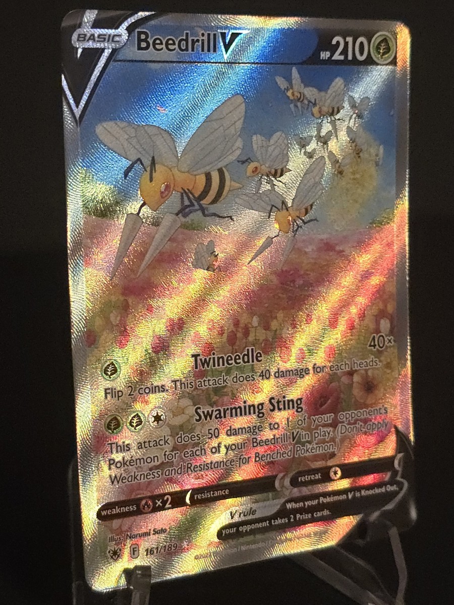 Beedrill V (Alternate Full Art) 161/189 Pokemon TCG Swsh10: Astral Radiance  Holo | eBay